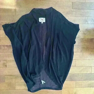 French  Connection | Off-black batwing sweater with belt loops size medium